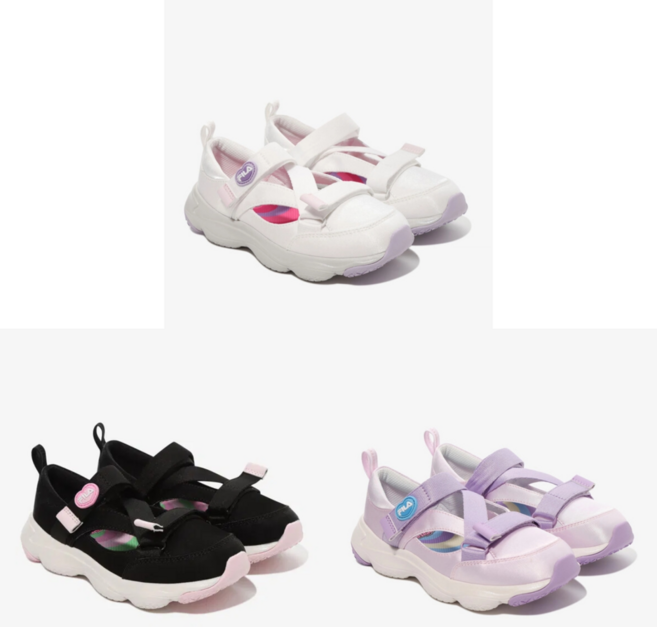 휠라키즈 신발 파워퍼프걸 원더버즈 메리제인 3XM02433G