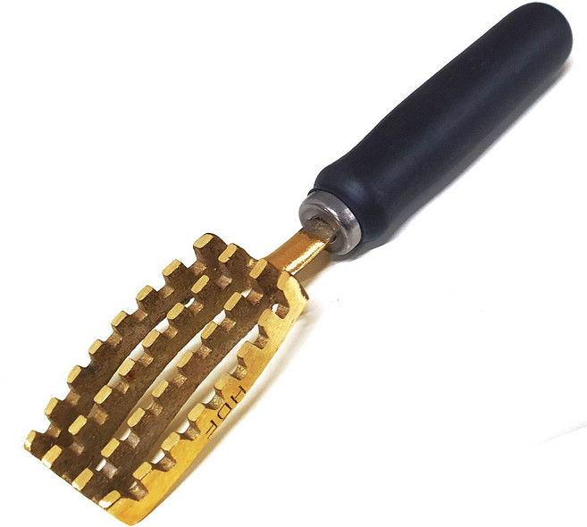 해동조구 HDF 신주 소재 파워 물고기 생선 비늘칼 비늘 치기 제거 제거기, 1개, 골드 (780)