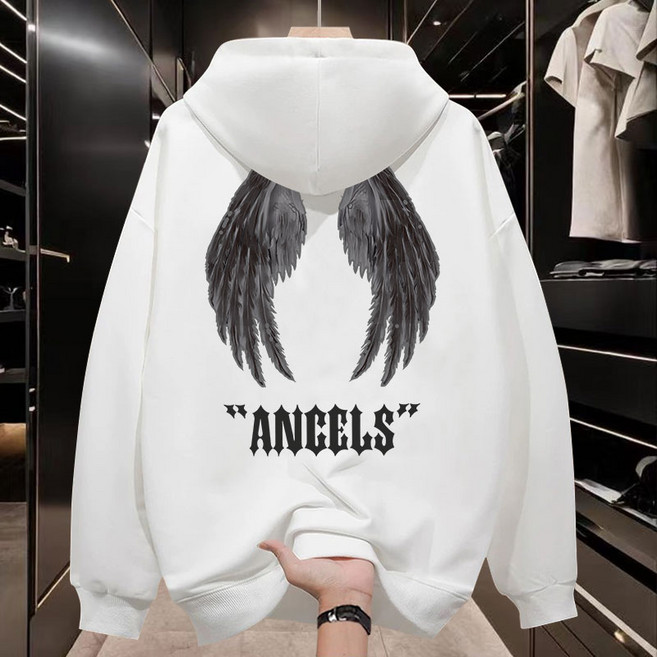 훌룰루 남성 빅사이즈 오버핏 후드티 예쁜 프린팅 맨투맨