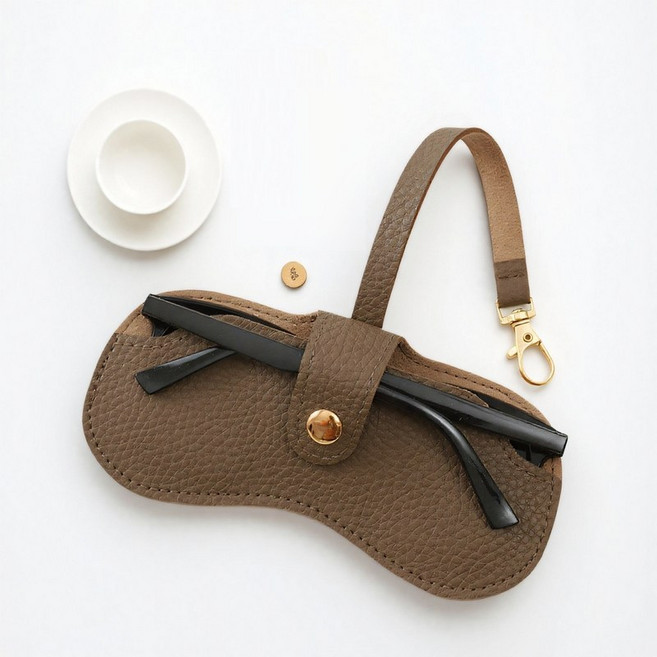 라별 선글라스 보관 가죽 파우치 휴대용 안경 케이스