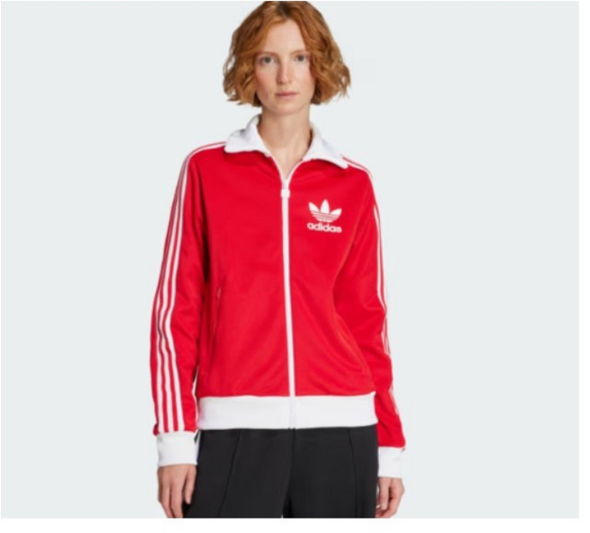 아디다스 베켄바우어 트랙탑 베터스칼렛 파이어버드 여성 져지 JX7850