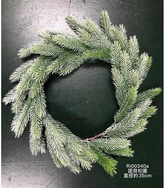 諾貝松 聖誕圈 人造花圈, 1個, 單層