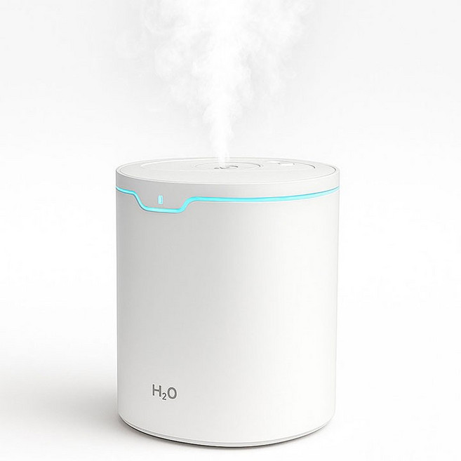 하마전자 4L 대용량 초음파 가습기 (블랙 화이트), 화이트