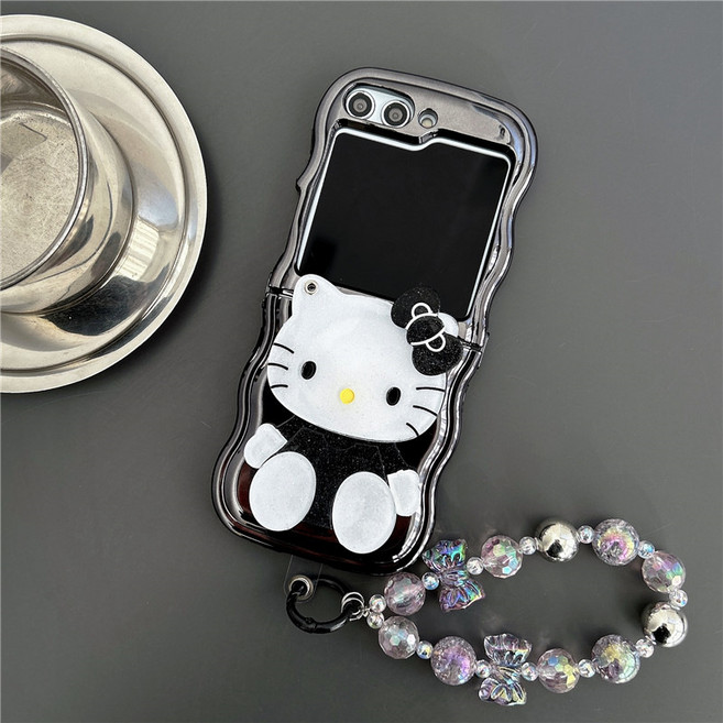 얌코 핸드폰 케이스 갤럭시 z플립3 z플립4 z플립5 z플립6 z플립7 휴대폰 케이스 커다란 예쁜 고양이