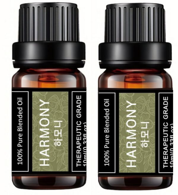 레노포프 천연 에센셜오일 & 블랜딩오일 35종 테라퓨틱등급, 2개, 27.하모니, 10ml