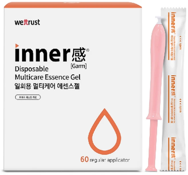 웨트러스트 이너감 일회용 멀티케어 여성청결제 에센스젤 60p, 60개, 1.7g - 쿠팡