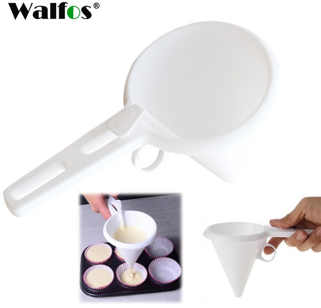 WALFOS 크림 아이싱 타자 깔때기 핸드 헬드 컵 케이크 초콜릿 디스펜서 베이킹 도구, 1개