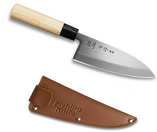 백송 데바칼 + 가죽칼집 세트, 랜덤발송(가죽칼집), 1개