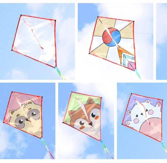 (민화) 가오리연만들기 세트 얼레포함, 3.태극문양