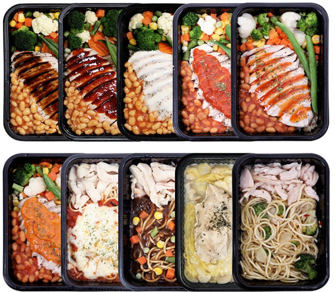 [블랙컨슈머] 다이어트 듬뿍 10종 간편 냉동 배달 직장인 아침 점심 저염 저당 저지방 운동 식단도시락, 400g, 10개