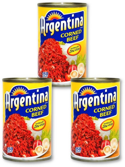 Argentina Corned Beef 175g 아르젠티나 콘드 비프, 3개, 150g