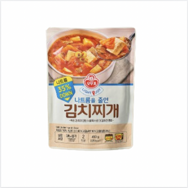 LIGHT&JOY 나트륨을 줄인 김치찌개, 10개, 450g