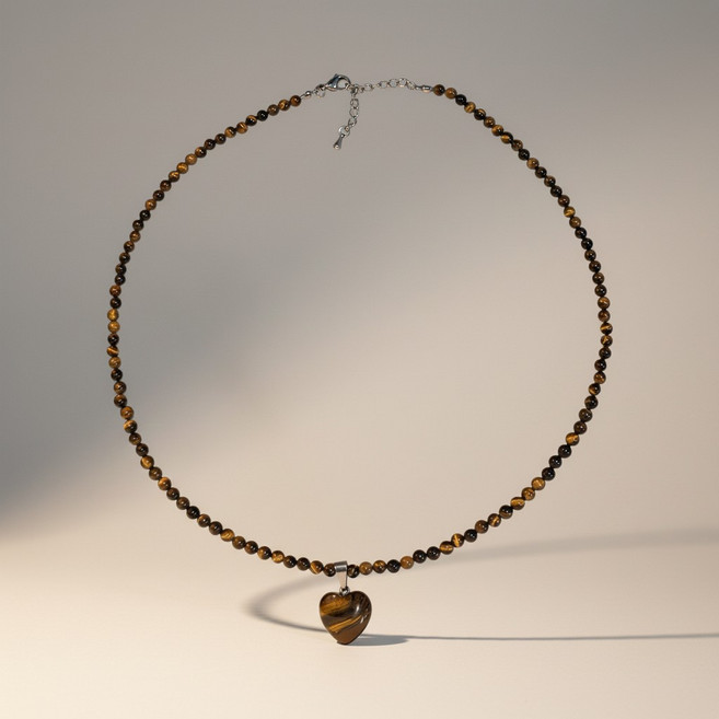 카라걸스 하트 호안석 목걸이 레이어드 원석 패션목걸이