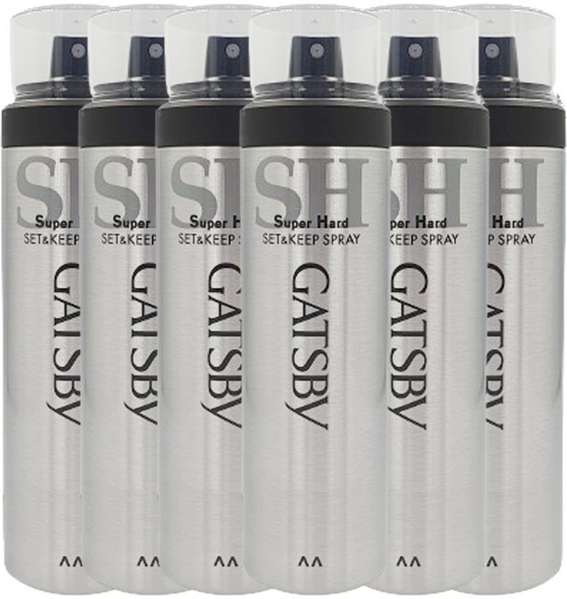 갸스비 셋앤킵 슈퍼하드 헤어스프레이, 263ml, 6개