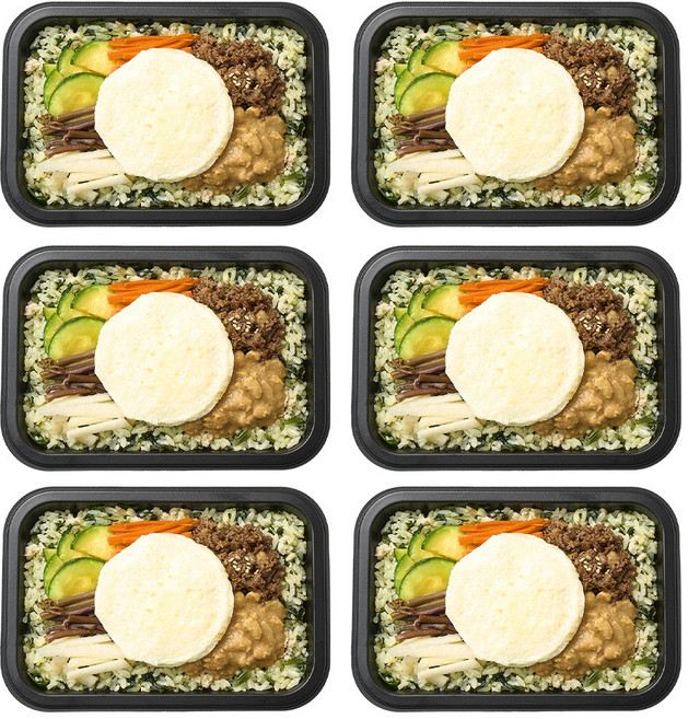 굿스푼 저당 강된장 비빔밥 양많은 300g 도시락 간편식 냉동 집밥 대용 당뇨 방학 설 명절 선물 임당 식단관리 3팩 / 6팩, 6개