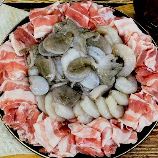 [1+1특가!] 폭탄 쭈삼새 / 쭈꾸미볶음 삼겹살 새우, 1개, 1.2kg