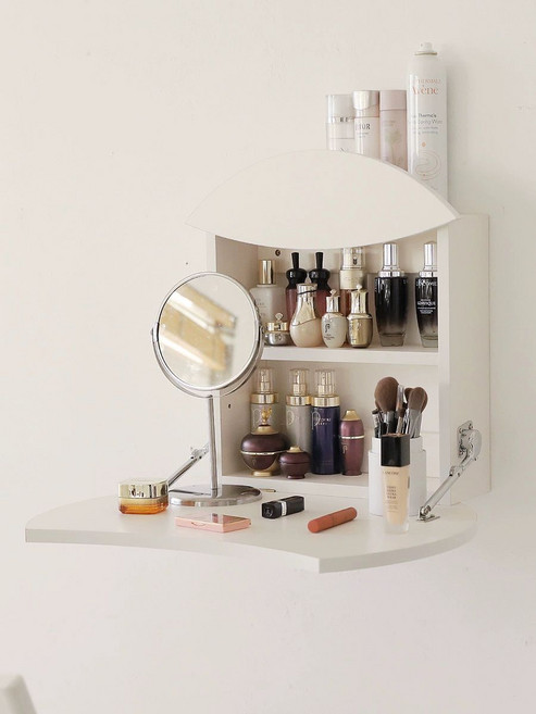 벽걸이 화장대 테이블 데스크 간이 원룸 메이크업 수납형, 테이블 맞춤 제작