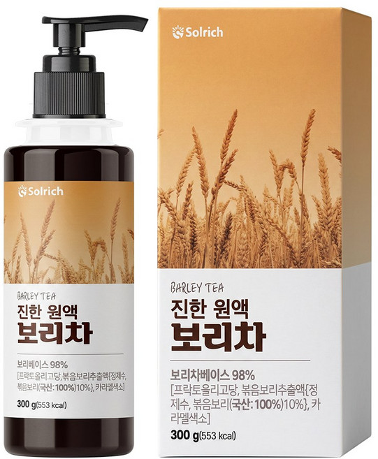 솔리치 진한 원액 보리차 HACCP 해썹 식약청 인증, 1개, 300g
