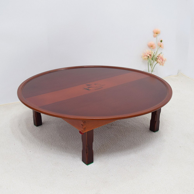 남원 향림공예 원형 상감 밥상 810 4인용 5인용 접이식 교자상