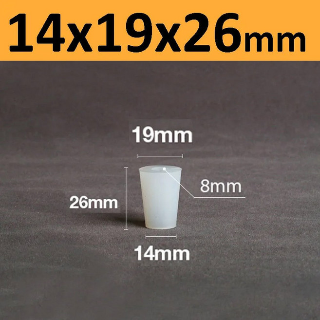 5PCS 밸브 발효 구멍이있는 STOPPERS 실리콘 에어 버블 배기 WINE 플러그 8MM 고무, 14x19x26mm, 3Pcs