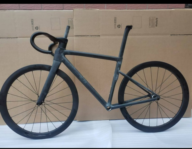 전체 내부 와이어링 전자 그룹 세트 속도 스니퍼 헤드 튜브 가장 가벼운 로드 바이크 탄소 프레임 700C 2024 신제품, [10] Frame