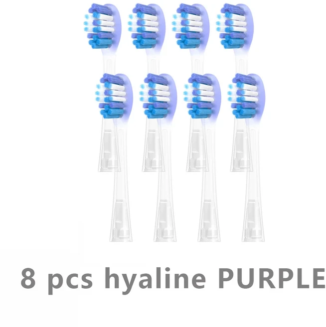 Usmile 모든 시리즈용 칫솔 헤드 Usmile Y1S/Y4/U1/U2/U3/P1/P4 소닉 전동 칫솔 소프트 듀폰 클린 노즐, 03 8 hyaline white