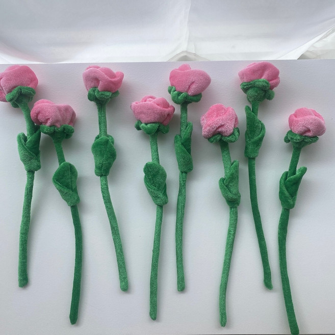 더 라넌큘러스 플라워 장미 꽃 인형 8p, 핑크