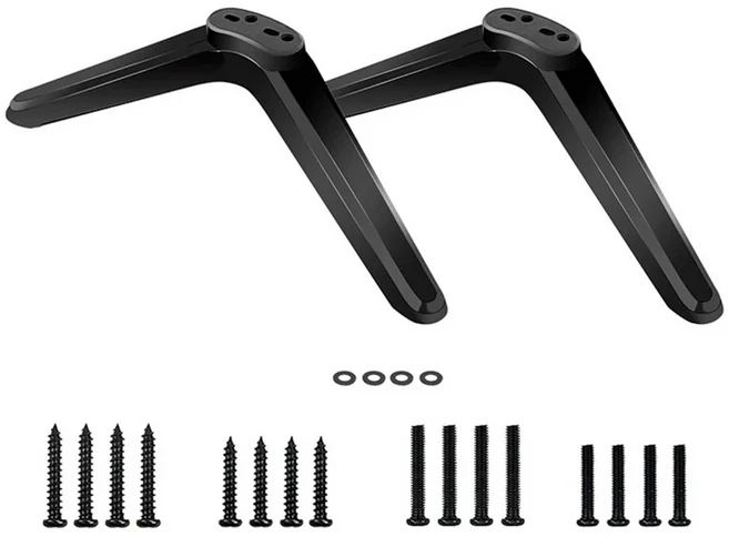 나사 포함 TCL TV 스탠드 다리 Roku 28D2700 32S321 28 32 40 43 49 50 55 65 인치, 01 2PCS