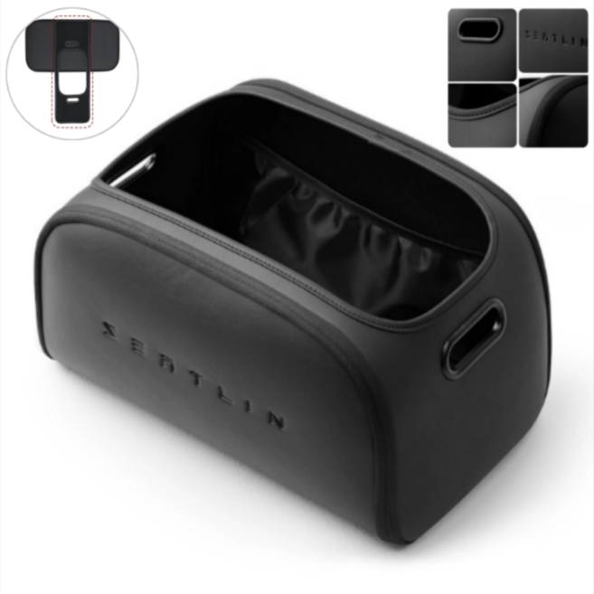 길상마켓 다용도 수납 접이식 차량용 트렁크 정리함, 블랙