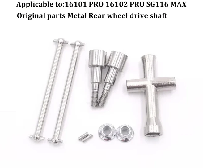 16101 PRO 16102 PRO SG116 MAX PRO RC 자동차 1:16 블루 업그레이드 금속 예비 부품 모델 4WD/원래 예비, 01 빠른, 37 6311-bL