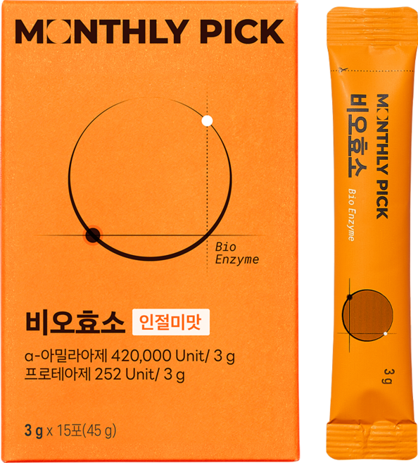먼슬리픽 고소한 곡물 발효 비오효소, 1개, 15회분