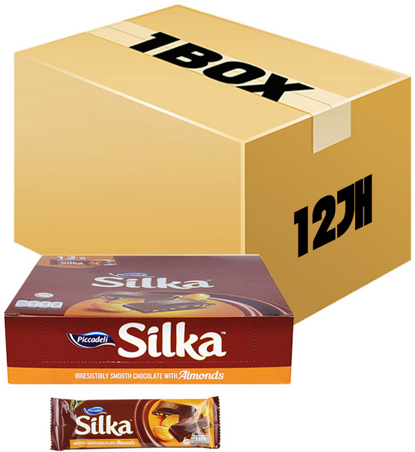 실카 초콜릿 위드 아몬드 38g x 12개 x 12볼 1박스, 144개