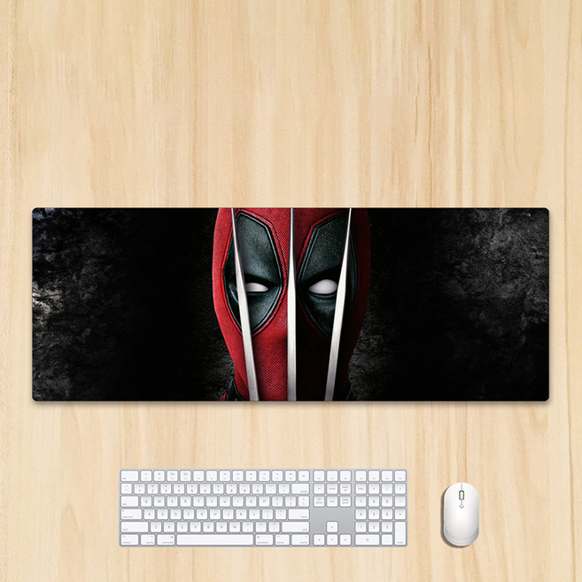 마블코믹스 데드풀과 울버린 굿즈 Deadpool&Wolverine 마우스 게이밍 장패드, AC. 80x30x0.3cm DEADPOOL2, 1개