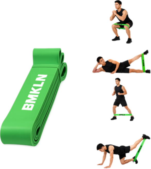 BMKLN 풀업 밴드 턱걸이 스트레칭 파워 스트롱, 1개, 그린