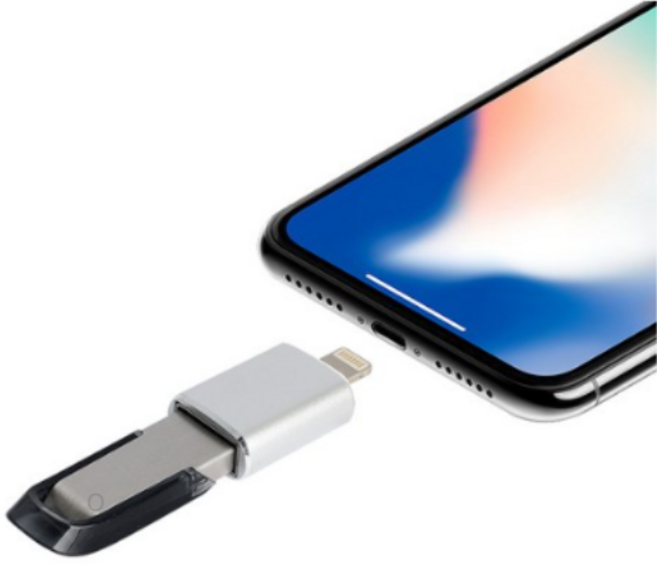 아이패드 아이폰 라이트닝 애플 8핀 OTG USB 젠더, 8핀 NX-OTG8P