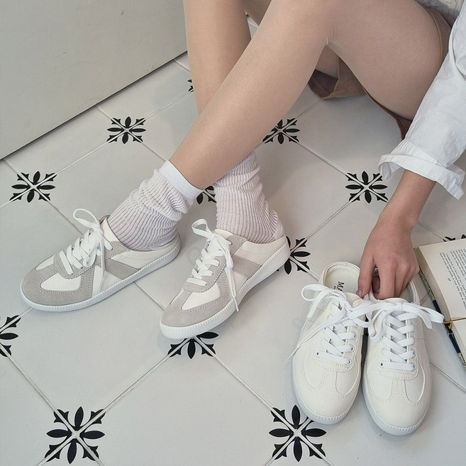 [당일출고] 5cm 남녀공용 베이직 독일군 스트리프 커플 스니커즈 블로퍼