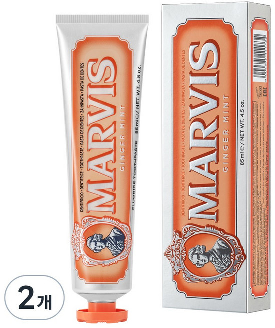 마비스 치약 진저 민트, 85ml, 3개