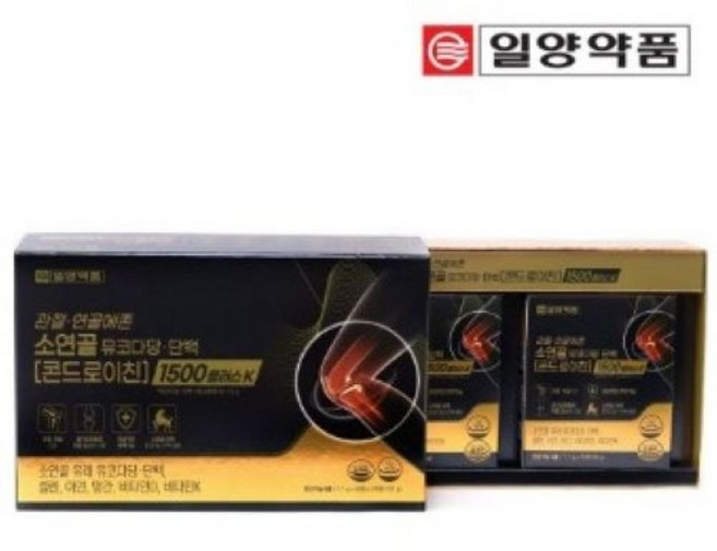 일양약품 관절 연골에존 소연골 뮤코다당 단백 콘드로이친 1500플러스K 132g, 120정, 1개