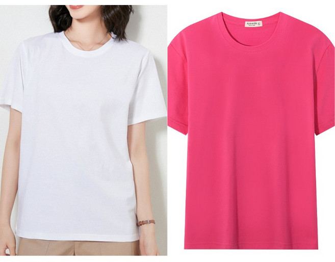 반팔 티셔츠 여자 무지 티셔츠