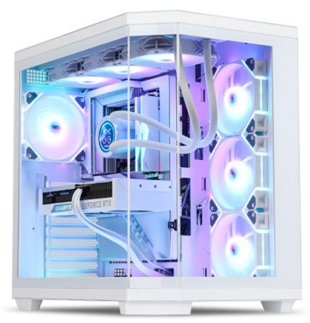 [darkFlash] DQX80 ARGB BTF [화이트], 1개, DQX80 ARGB BTF 화이트