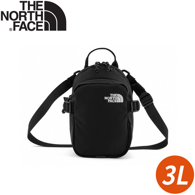 The North Face 3L 背提兩用休閒單肩包, 黑