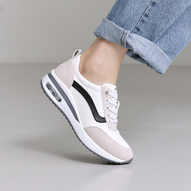 슈리오 여성 데일리 경량 에어쿠션 스니커즈 5cm