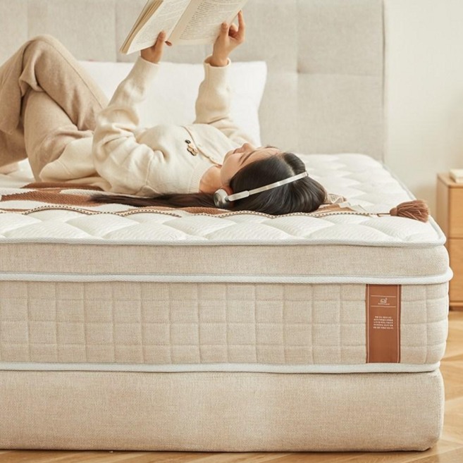 하이피러브 호텔식 하이프로파일 프리미엄 매트리스 독립스프링 기사방문 무료설치, 중간 단단함, 25cm
