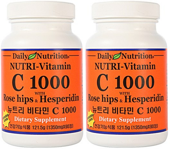 뉴트리 미국 비타민C 1000 로즈힙 헤스페리딘 90정 2개