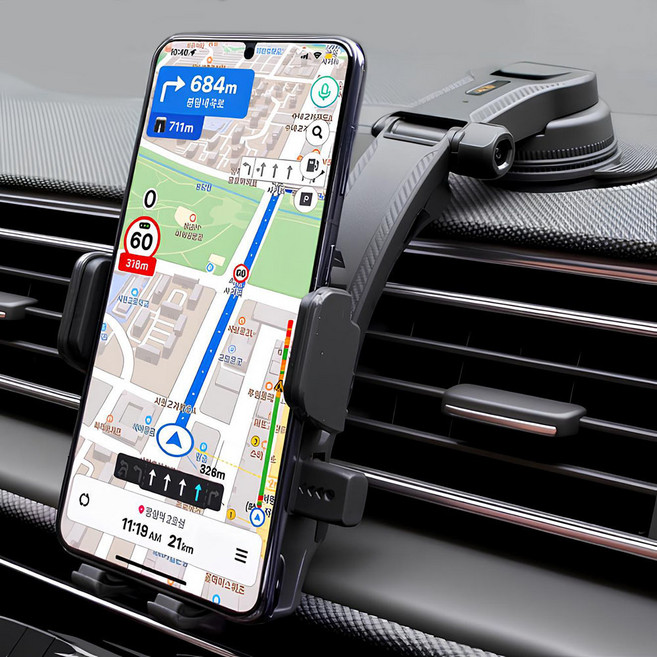 세이보링 차량용 대쉬보드거치대 핸드폰 흡착식 거치대, 블랙, 1개