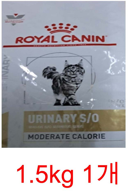 로얄캐닌 캣 유리너리 S/O 모더레이트 칼로리 1.5kg, 곡류, 1개