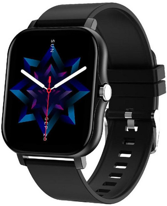 Y13 智慧手錶 心率 血壓 運動計步, 黑色, 40mm, GPS 藍芽
