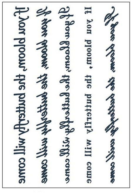 MIR WAY 반영구 리얼 레터링 타투스티커 2장, WM-B034, 1개