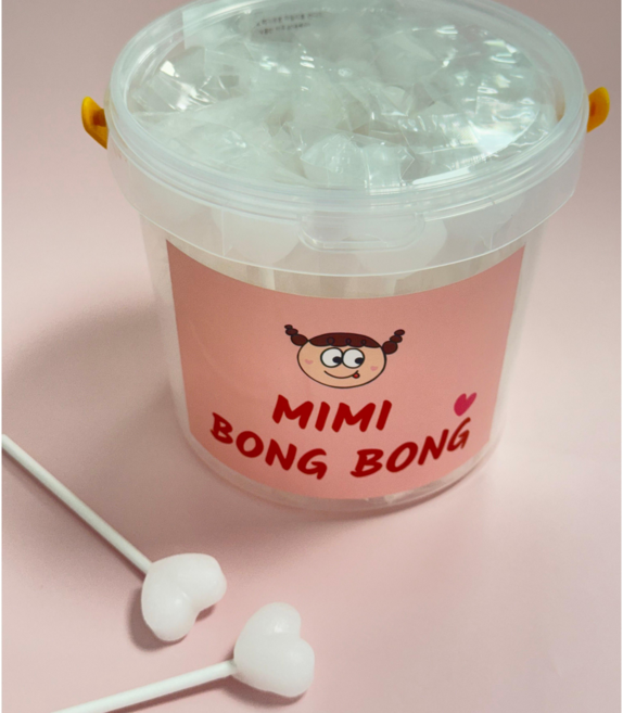 대용량 수제 하트 자일리톨 캔디 무설탕 막대사탕 30+5개입 (큰하트 막대사탕 오리지널맛), 1세트, 280g