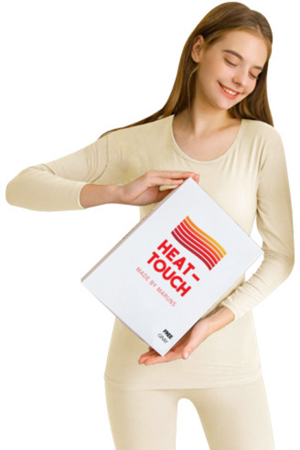 마른파이브 여성용 히트터치 기모 발열내의 세트